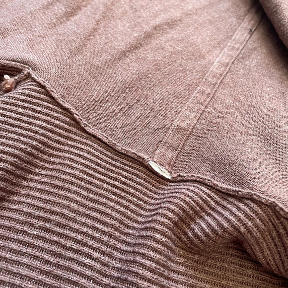 Lululemon size S/M Pink Brown sundown wrap Open Front Cardigan - Picture 9 of 9